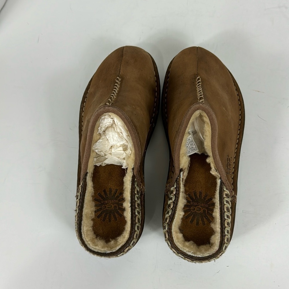 UGG KOHALA Nubuck Shearling Lined Clogs Women's US5 Brown Suede - Picture 2 of 15